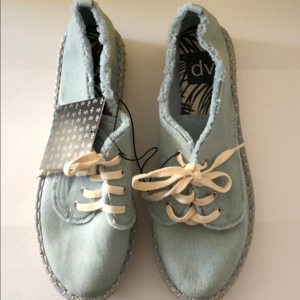 DV light Denim Shoesacid wash with rope detail